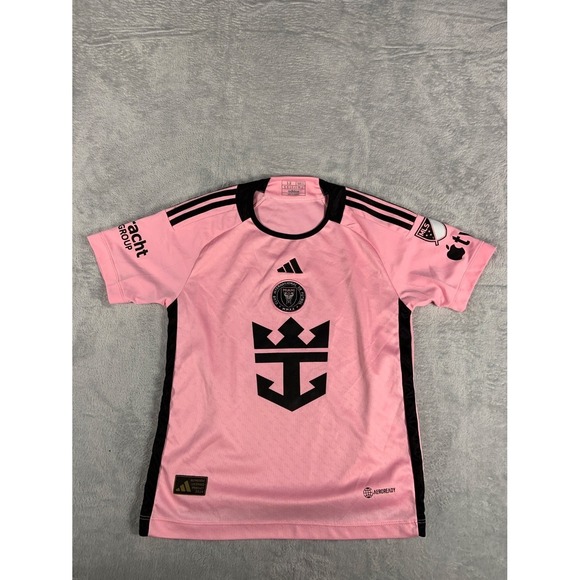 adidas Other - adidas Lionel Messi Inter Miami CF 2024 Home Jersey Youth Size 12 Pink Soccer